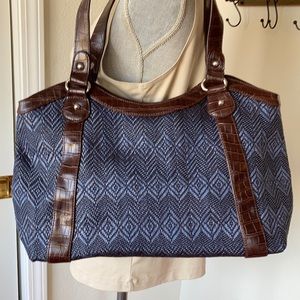 Coldwater Creek woven totebag